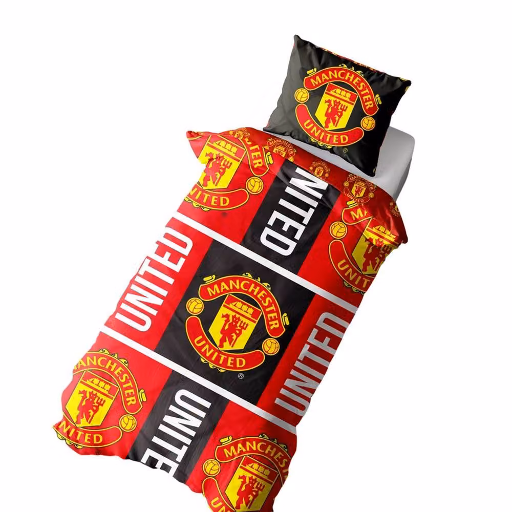 Manchester United FC Reversible Duvet Set and Pillowcase in Red, W/D/H: 90 x 200 cm – 2
