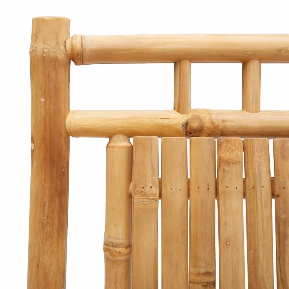 Berkfield Home Set of 8 Folding Bamboo Garden Chairs in Brown, W/D/H: 46 x 46 x 99 cm – 3