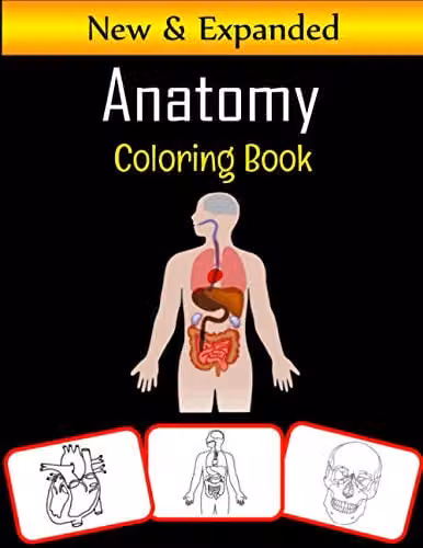 Anatomy Coloring Book for Children with Human Body Parts Images, 60 Pages, Multicolour – 1