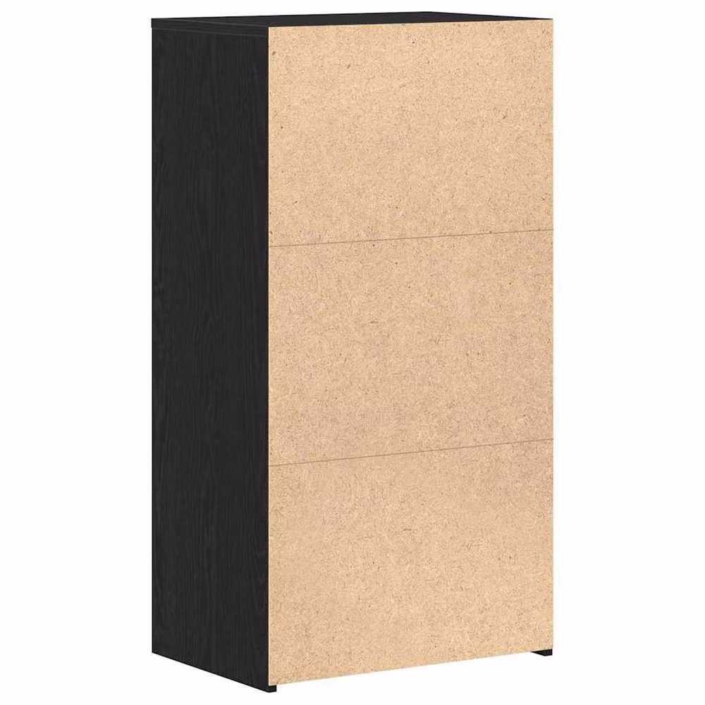 Berkfield Home Modern Black Oak Sideboard with 6 Drawers, W/D/H: 50 x 34 x 96 cm – 4
