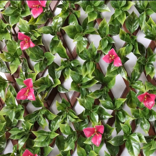 Samuel Alexander Artificial Bougainvillea Leaf Privacy Screen, Green, W: 200 cm, H: 100 cm