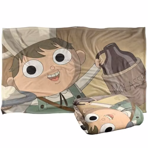 LOGOVISION Over The Garden Wall Potatoes And Molasses Super Soft Silky Touch Fleece Throw Blanket, Multicolour, W: 91 cm, D: 147 cm