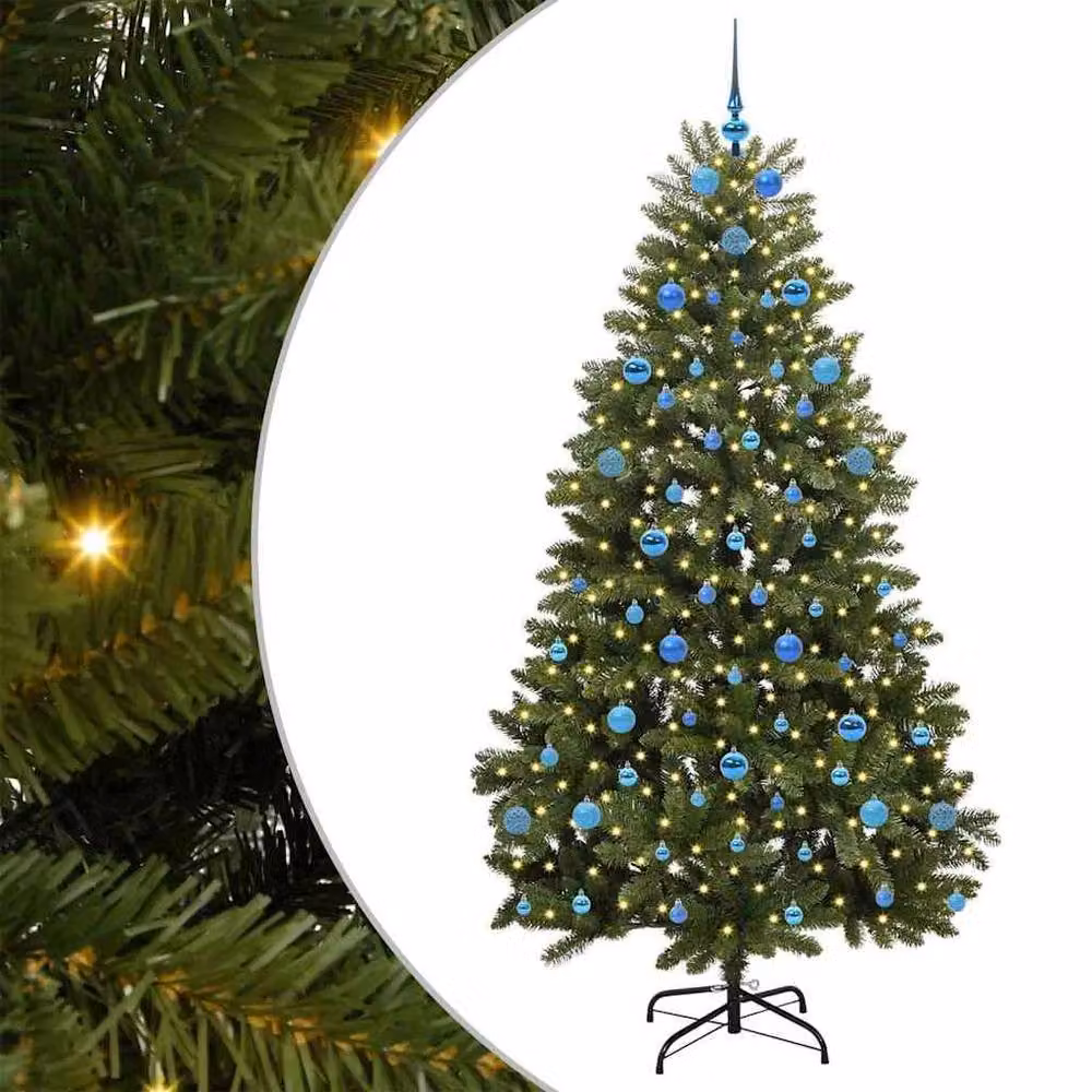 Berkfield Home Elegant Green Artificial Christmas Tree with Stand, Height: 210 cm – 3