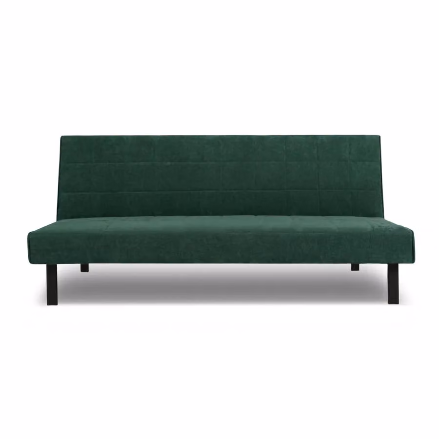 Home Garden Direct Vittoria 3 Seater Click Clack Sofa Bed in Green Textured Linen – 2
