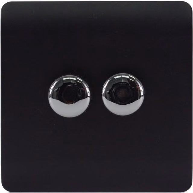 Trendi Modern LED Dimmer Switch, Matt Black – 1