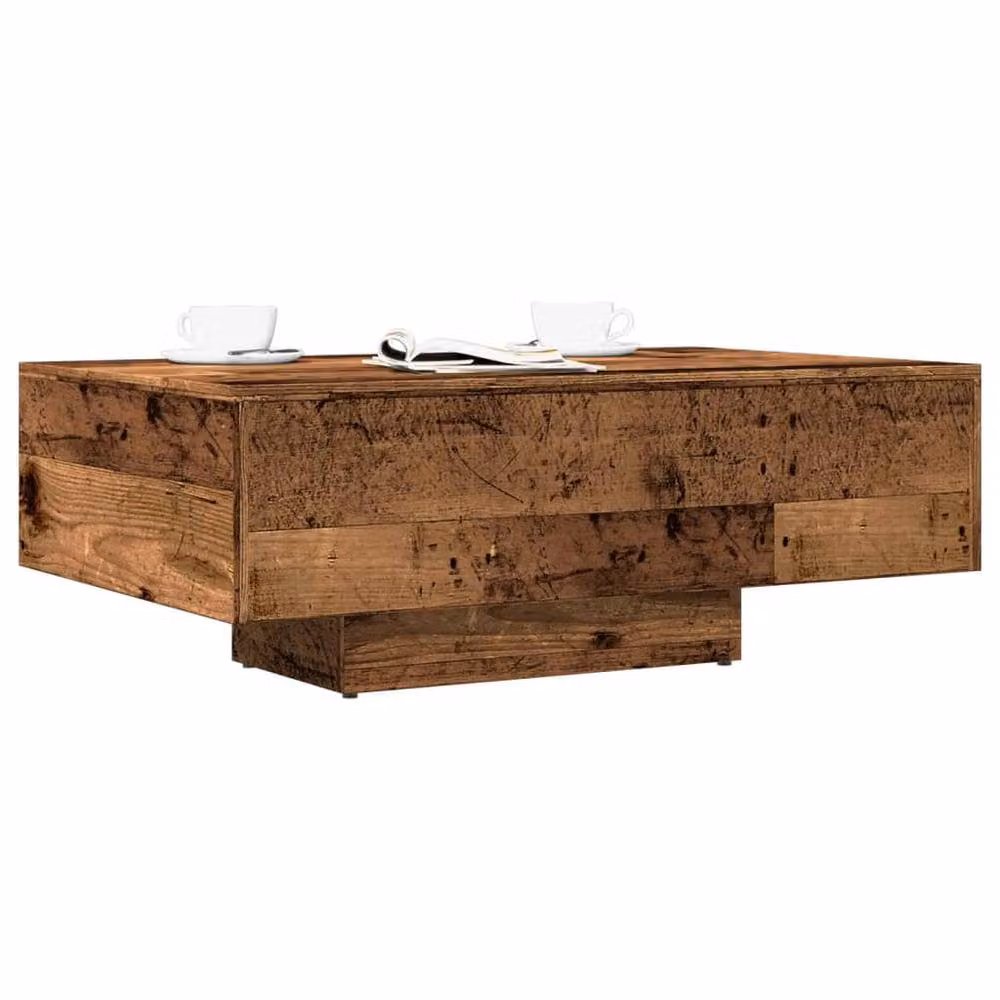 Berkfield Home Old Wood Coffee Table in Brown, W/D/H: 85 x 55 x 31 cm – 2