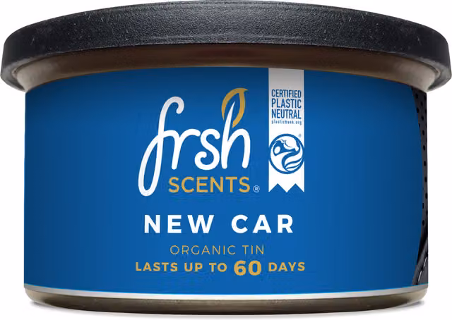 Frsh Scents New Car Air Freshener Tin, Blue