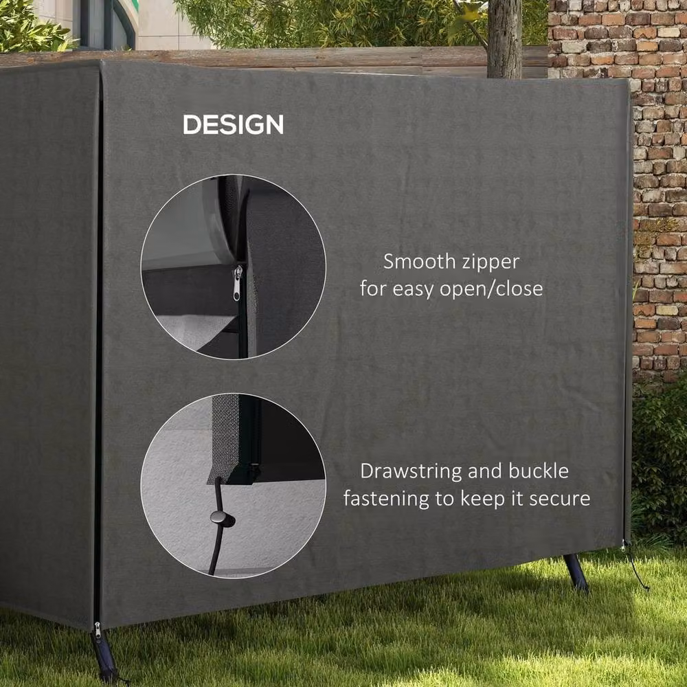 EONLION Grey Polyester Patio Swing Chair Protector Cover, Width: 100 cm – 3