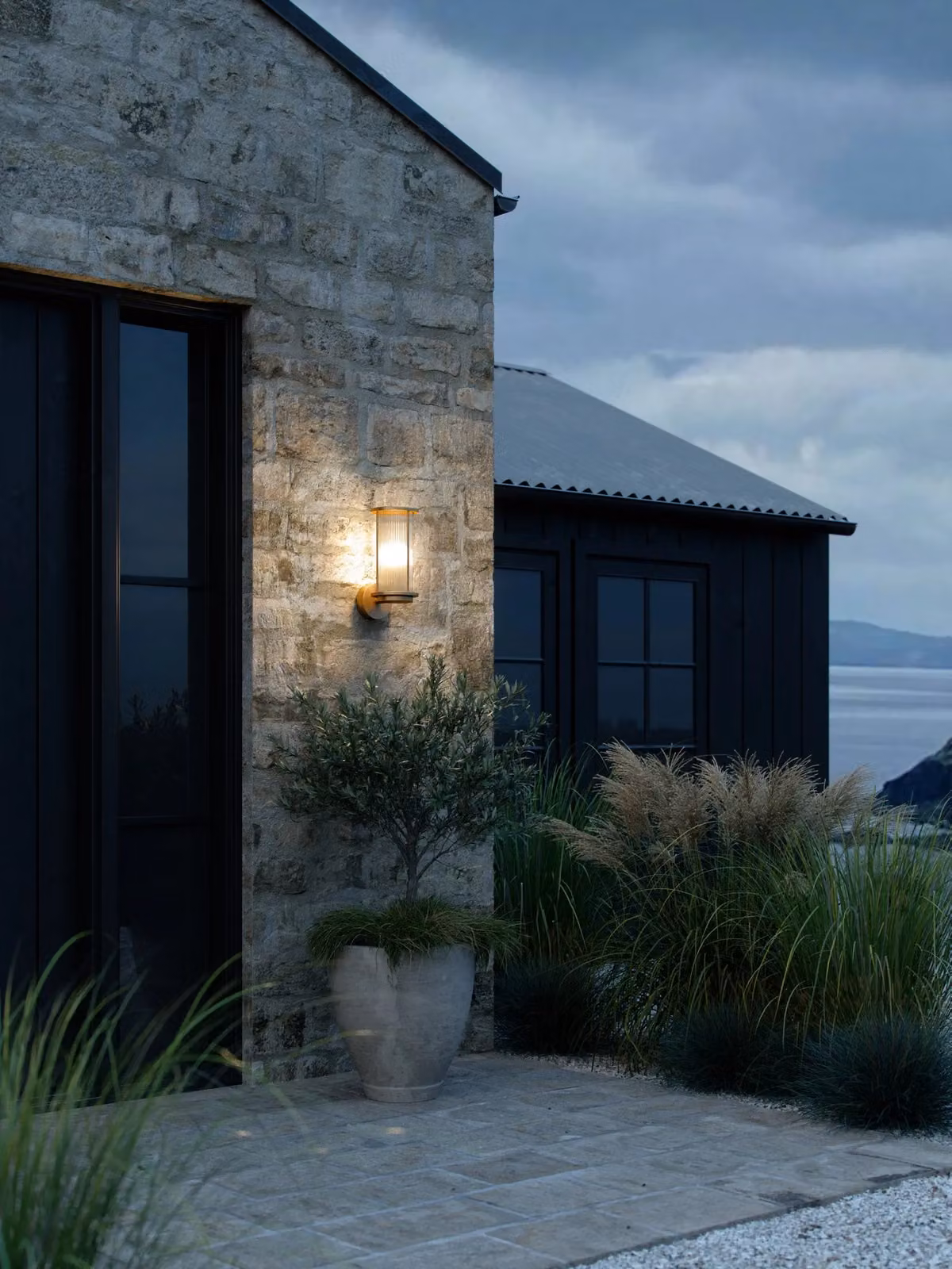 Nordlux Linton Outdoor Wall Lantern in Gold Brass with E27 Socket and IP54 Rating – 2