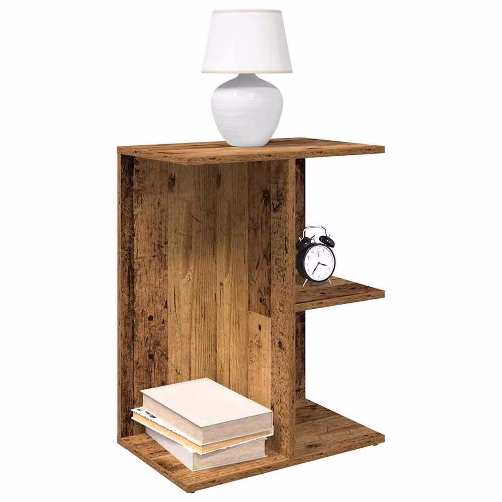 Berkfield Home Set of 2 Bedside Tables in Old Wood Brown, W/D/H: 46.5 x 29 x 61 cm – 2