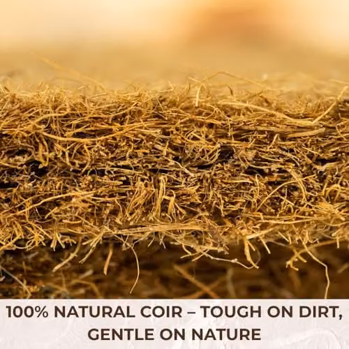 Ark Mat Natural Coir Heavy Duty Non-Slip Doormat, Brown/Beige, W: 100 cm, D: 40 cm, H: 1.7 cm – 3