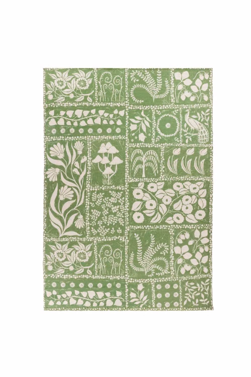 Furn Forage Garden Woven Floral Outdoor and Indoor Rug in Green, W/D: 120 x 170 cm – 2