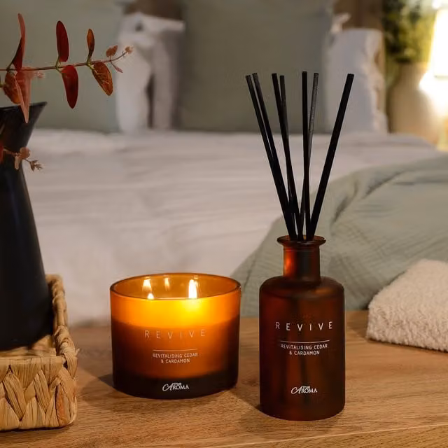 True Aroma Revive Reed Diffuser in Orange with Spicy Notes