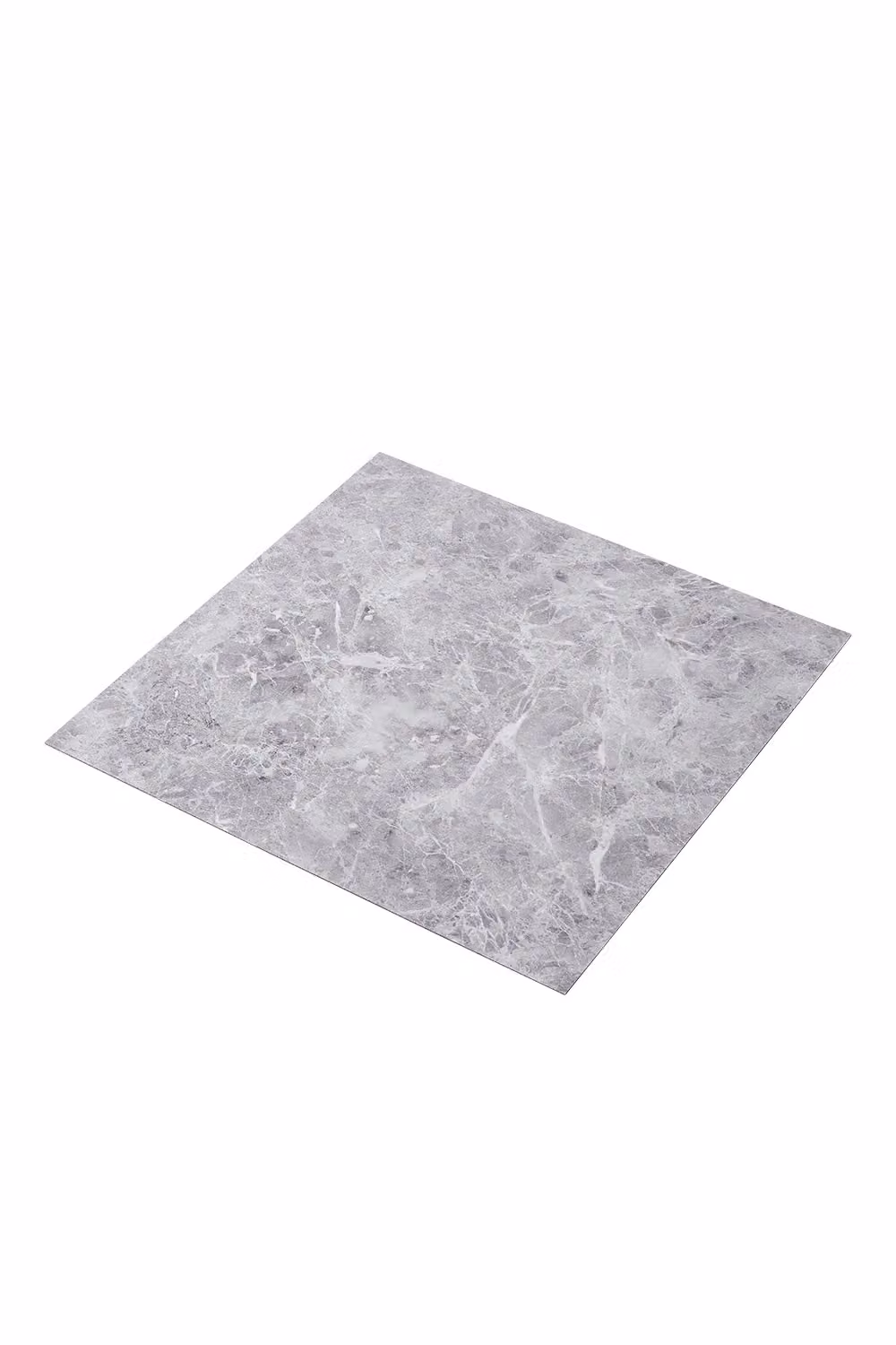 H&O Direct Grey Marble Texture Self-adhesive Square PVC Flooring Tiles, 24 Pieces, 5m² Pack – 2