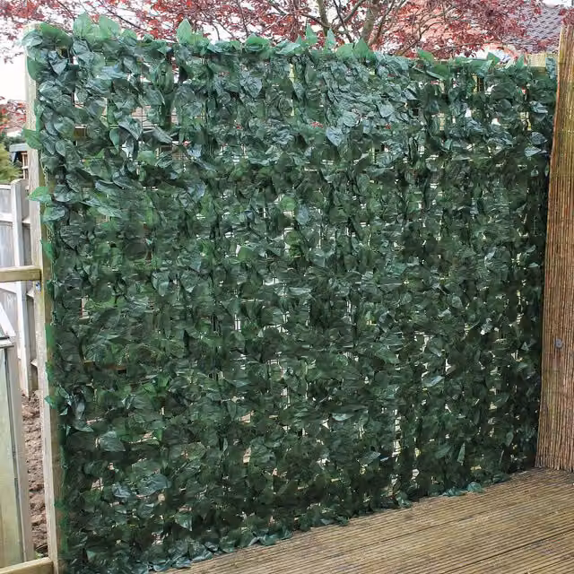 True Products Semi-Transparent Artificial Hedge Screening, Green, Height: 150 cm