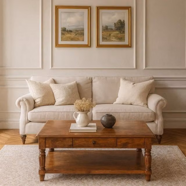 Artisan Furniture Mango Wood 2 Drawer Coffee Table in Brown