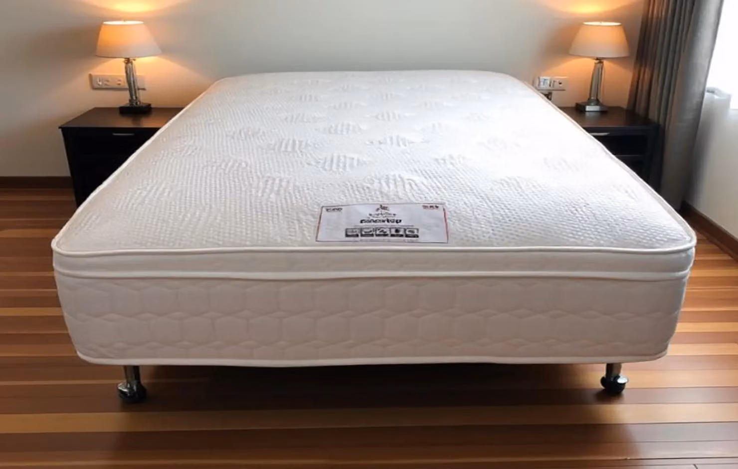 Knight Sleep Super King Hybrid Mattress with Memory Foam and Micro Quilted Fabric in White, W/D/H: 200 x 200 x 30 cm – 3