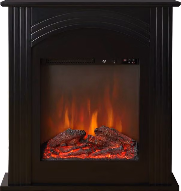 Sureflame Henlow 27 Inch Electric Fireplace Suite in Black
