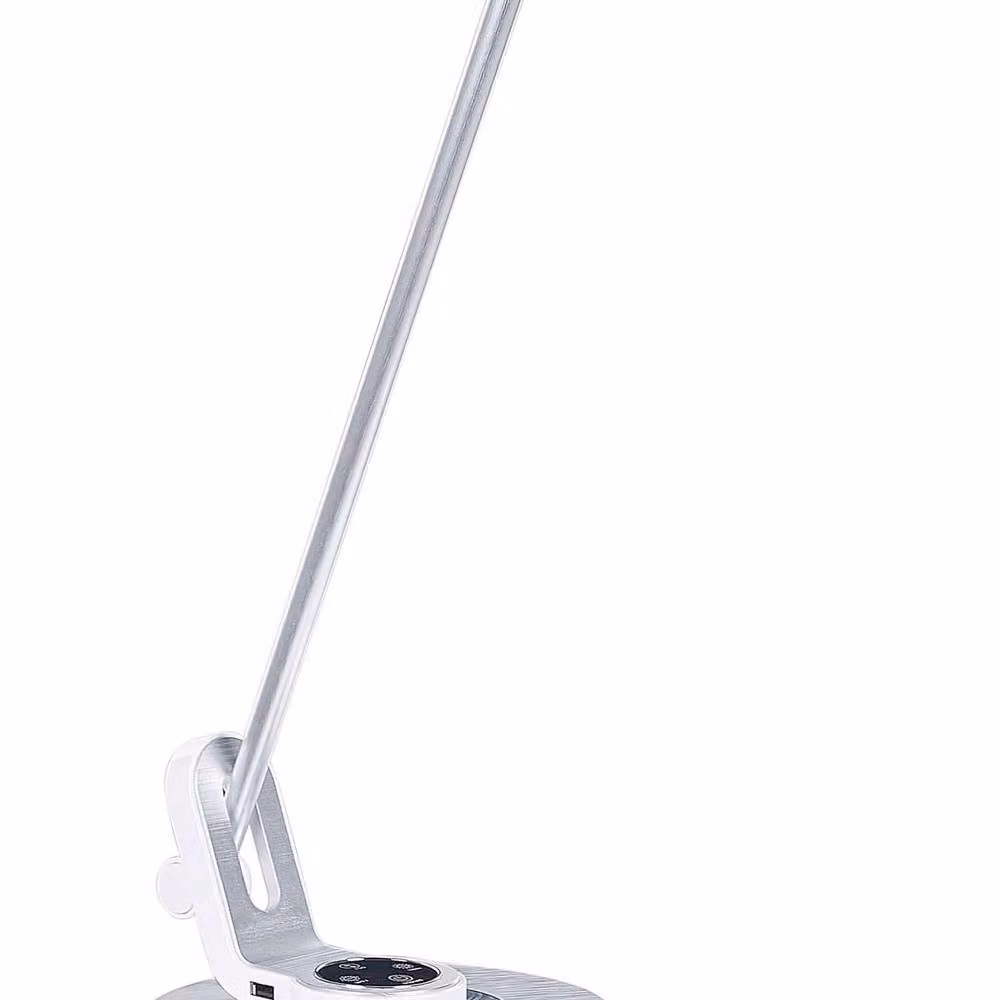 Wyld and Coco Silver Aluminium LED Desk Lamp with Adjustable Arm, Dimmable Touch Control and USB Charging – 2