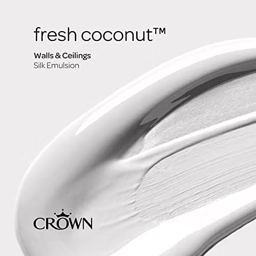 Crown White Silk Emulsion Paint, 2.5L – 4