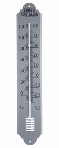 KitchenCraft Living Nostalgia Outdoor Wall Thermometer in Grey