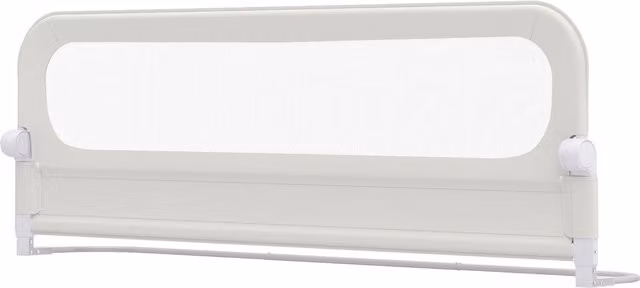 COSTWAY Foldable Adjustable Baby Bed Rail Guard in White