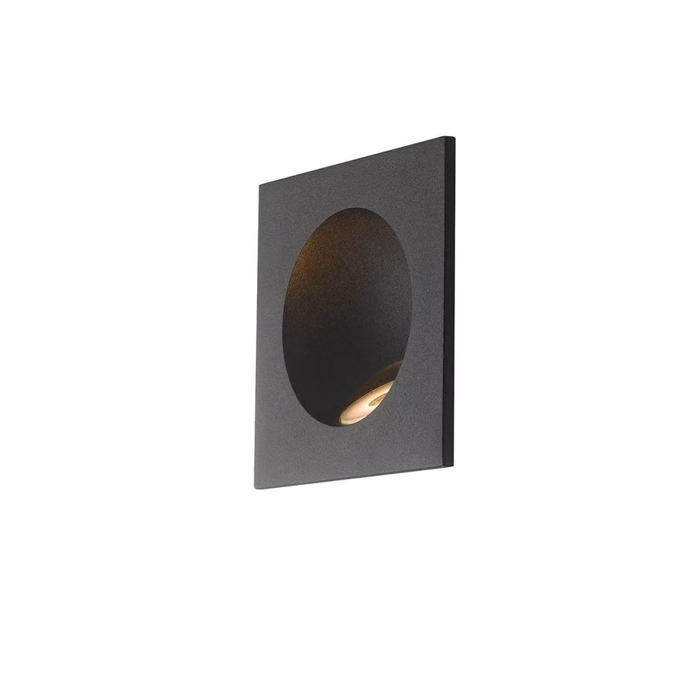 Netlighting ONYX Black LED Recessed Outdoor Wall Light, IP54, 144lm, 4000K, W/D/H: 9 x 9 x 4 cm – 2