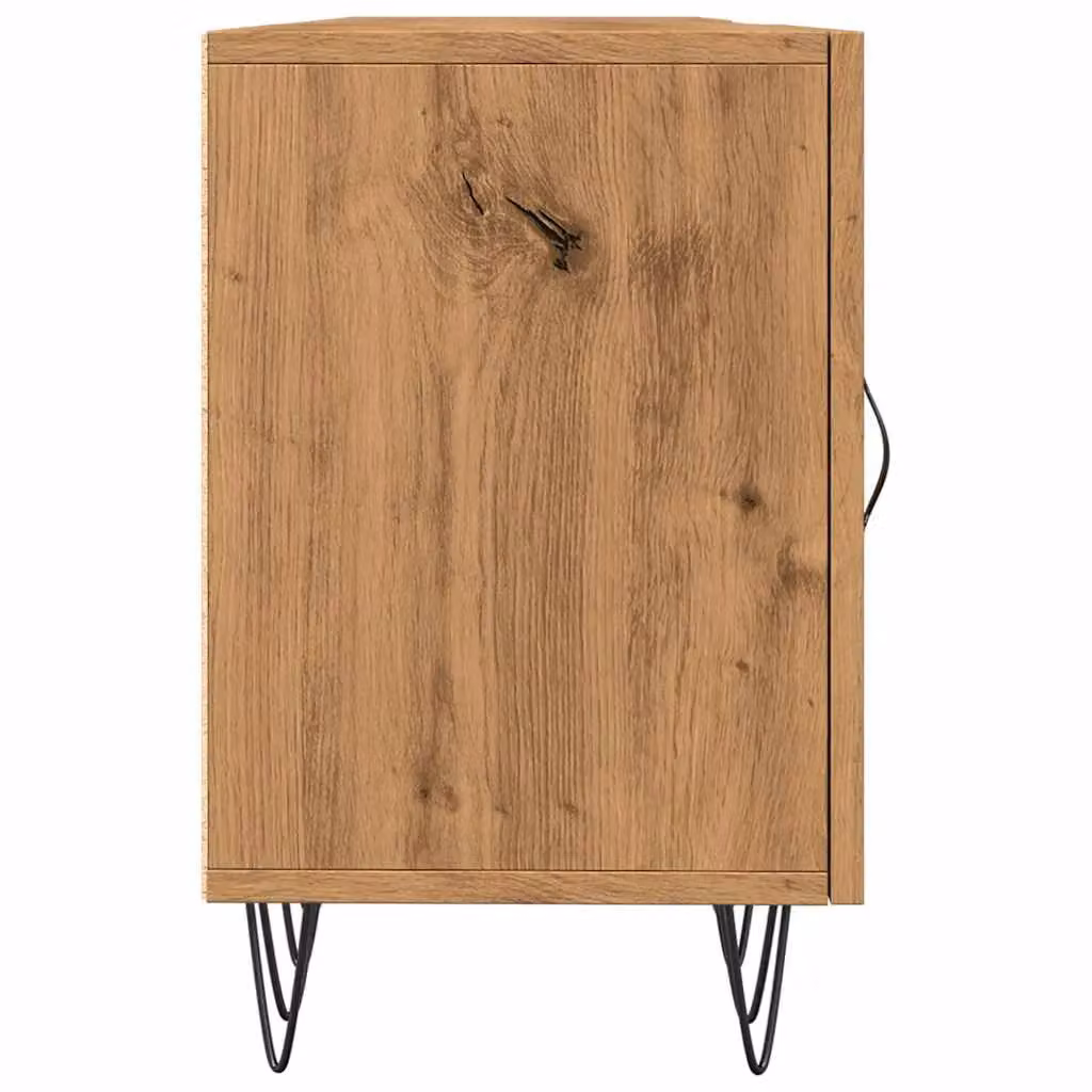 Berkfield Home Artisan Oak TV Cabinet in Brown, W/D/H: 150 x 30 x 50 cm – 3