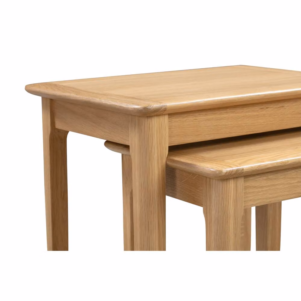 Cheshire Strathclyde Compact Nest of 2 Tables in Light Oak – 3