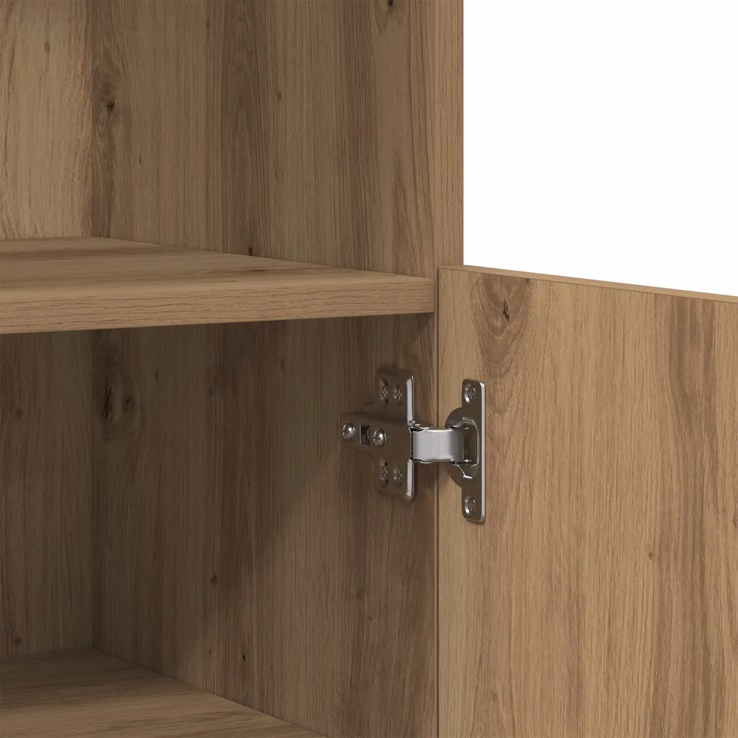 Berkfield Home Artisan Oak Sideboard with Integrated LED Lights in Brown, W: 60 cm, D: 37 cm, H: 100 cm – 4