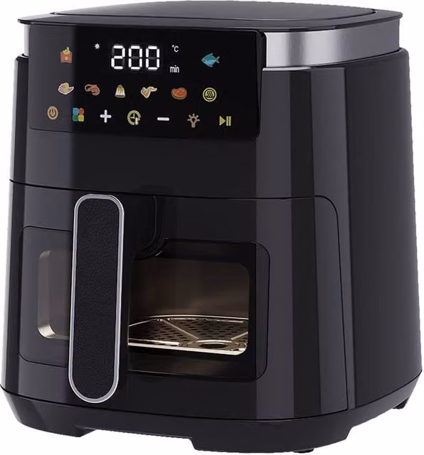 Spector 5L Digital Air Fryer 1250W Oil Free Hot Air Cooker in Black