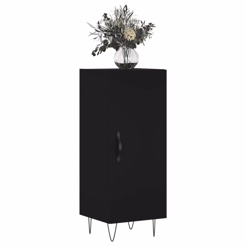 Berkfield Home Black Matt Classic Sideboard, W/D/H: 34.5 x 34 x 90 cm – 3