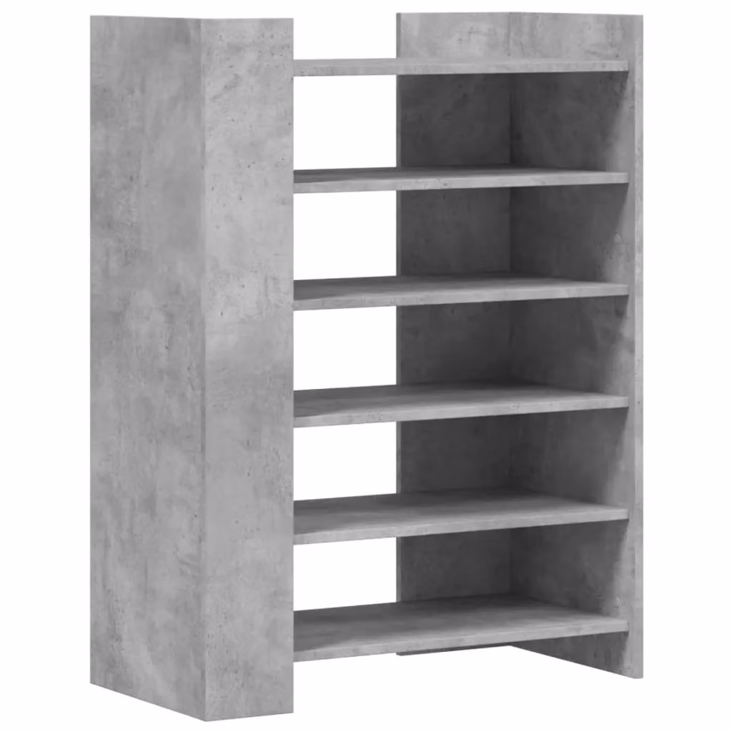 Berkfield Home Industrial Shoe Cabinet in Grey MDF with Internal Shelves, W/D/H: 74.5 x 37.5 x 100 cm – 2