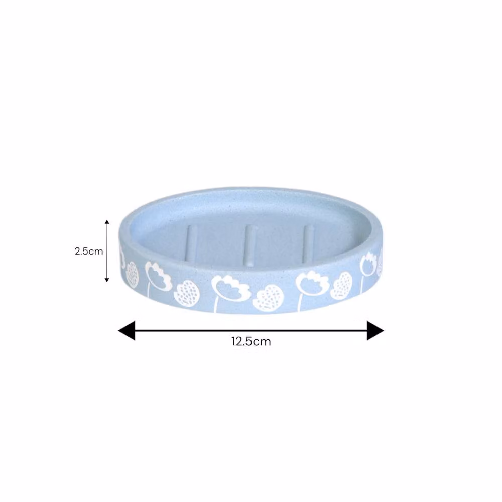 Showerdrape Buttercup Light Blue Floral Soap Dish – 2