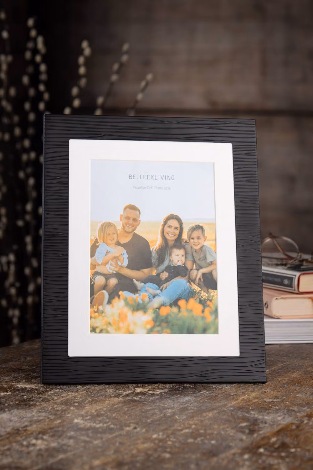 Belleek Living Dusk Rectangular Single Tabletop Picture Frame, Black – 2