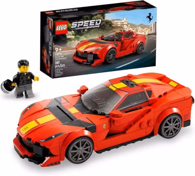 LEGO Speed Champions Ferrari 812 Building Set in Red, Yellow and Black