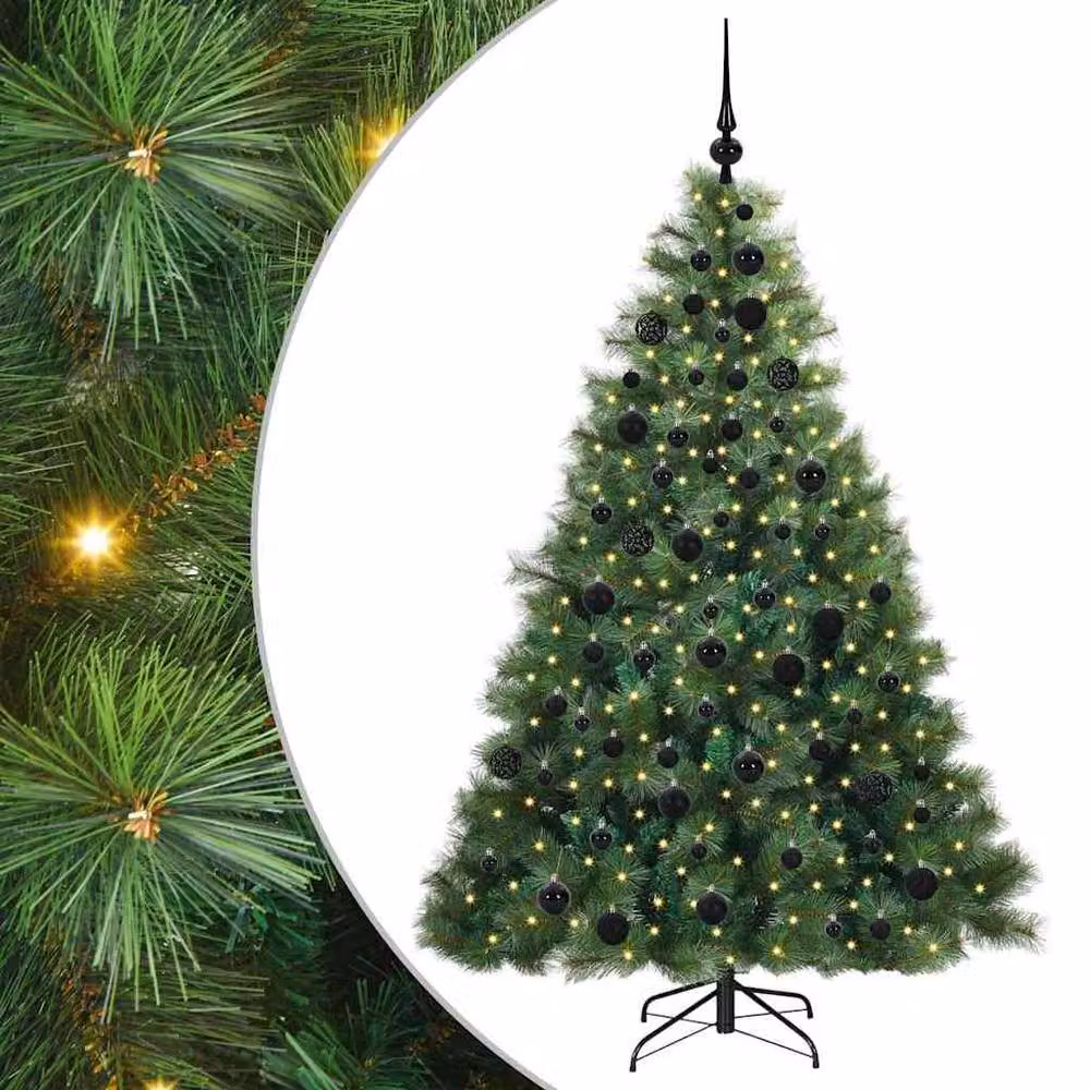 Berkfield Home Artificial Green Christmas Tree with 300 LEDs, Height: 180 cm – 2