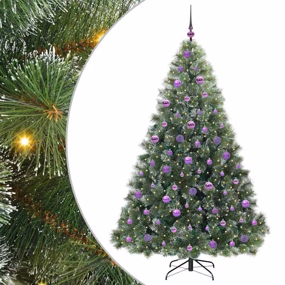 Berkfield Home Artificial Christmas Tree with 300 LEDs, Green, Height: 180 cm – 2