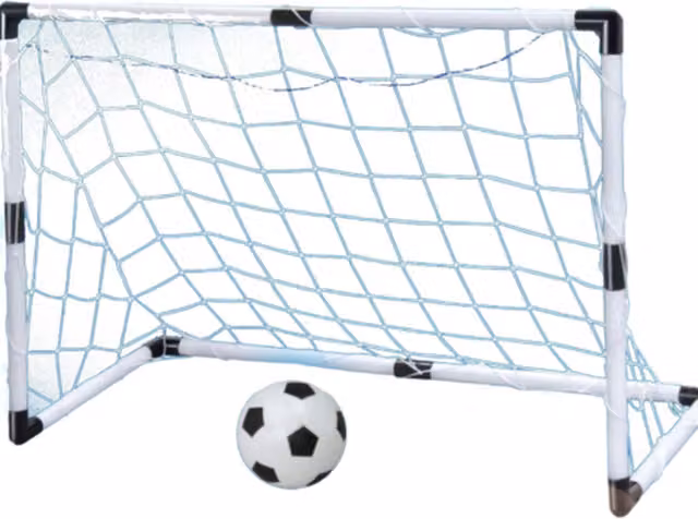 Garden Mile Kids Ball Sports Goal Post Set in White and Black
