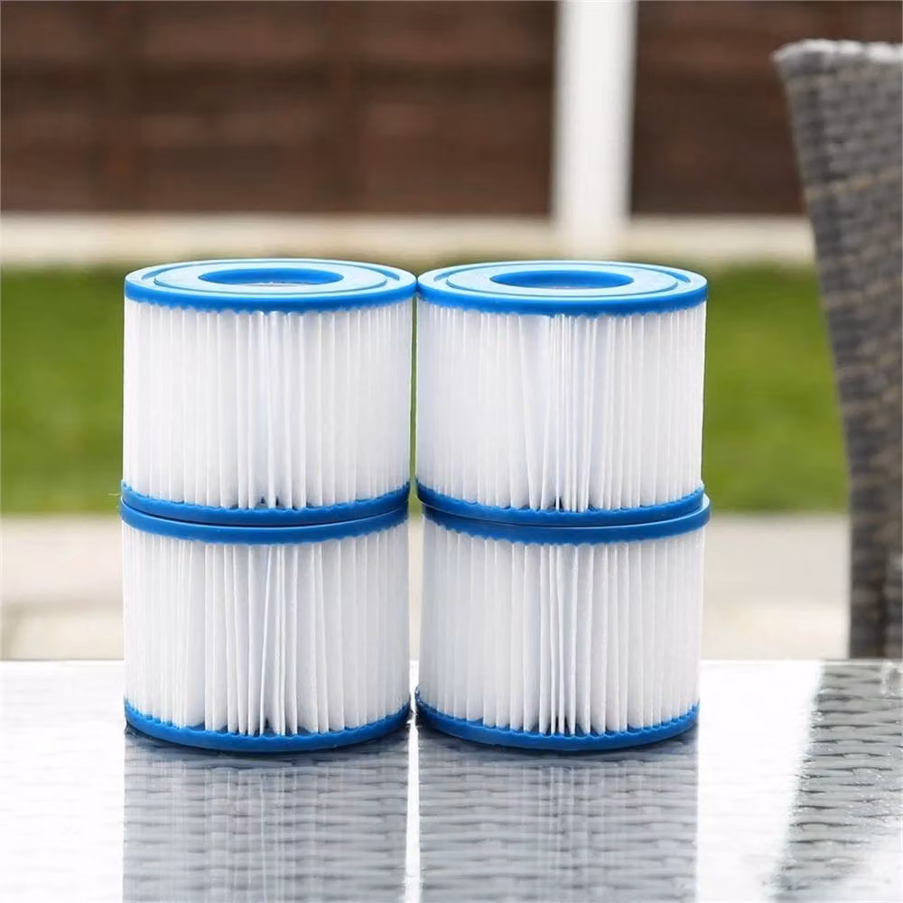 Nordara 12-Pack White Cartridge Filter Replacement for Bestway Lay-Z-Spa Size VI Vegas and Monaco – 5