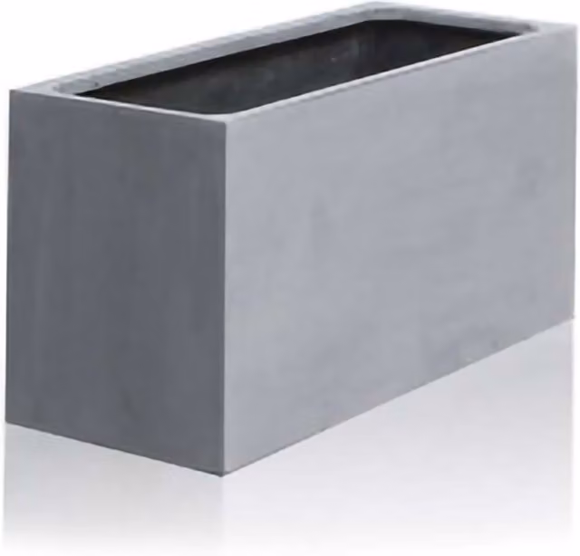 Primrose Grey Polystone Rectangle Trough Planter Tub