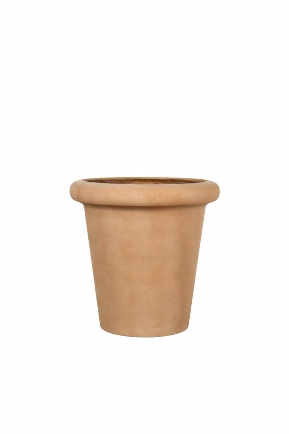 KDMD Hortus Classic Sardinia Tall Roll Top Pot Small in Beige/Sand, W: 32 cm, D: 32 cm – 2