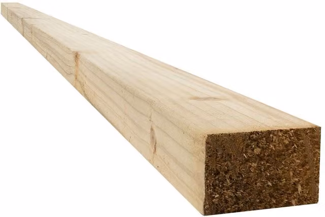 Snowdon Timber Treated Softwood Decking Joists, Natural, Pack of 2, W: 4.5 cm, D: 7 cm, L: 3.6 m