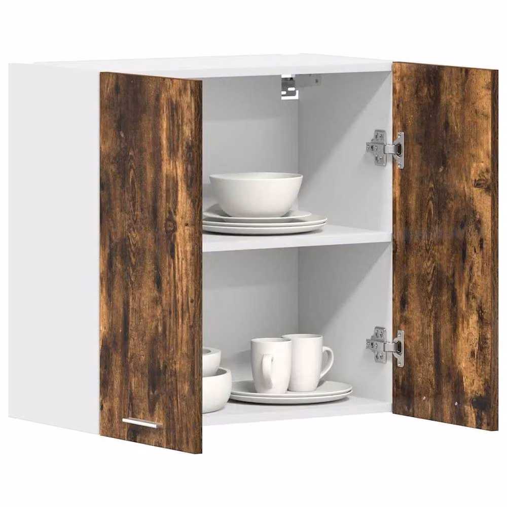 Berkfield Home Smoked Oak Hanging Kitchen Cabinet in Brown – 4