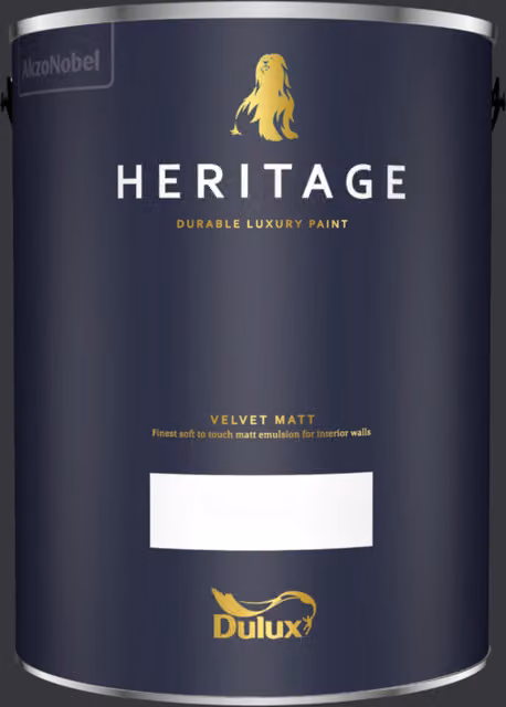 Dulux Trade Heritage Matt Dispersion Paint in Ravens Flight, 5 l