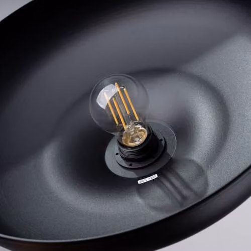 SOLLUX lighting Gina Pendant Light in Black Steel with E27 Socket – 6