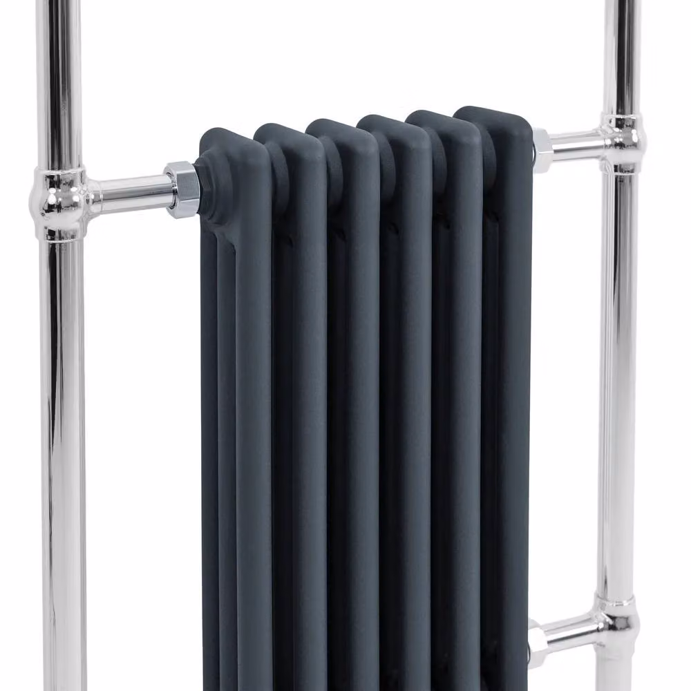 Monstershop Traditional Heated Towel Rail Radiator in Anthracite Grey, W/H: 57 x 95 cm – 6