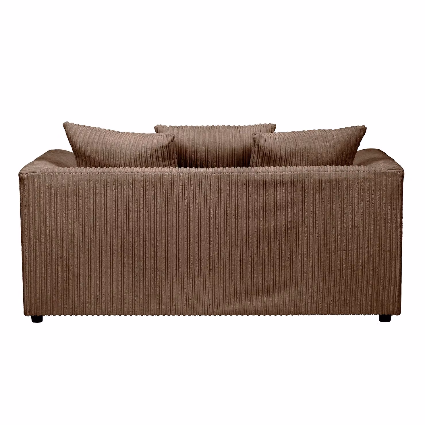 SquareBoxx Lennox 2 Seater Upholstered Sofa Set in Brown – 2