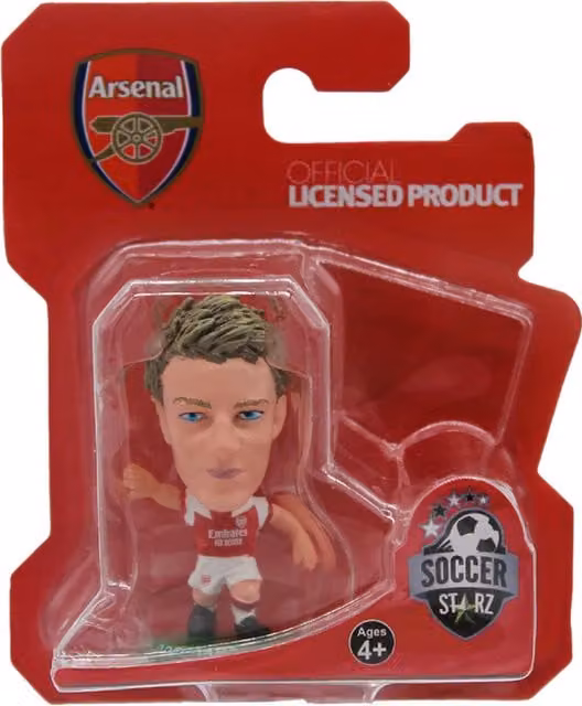 SoccerStarz Arsenal Martin Odegaard Mini Figure, Red and White, Height: 5 cm