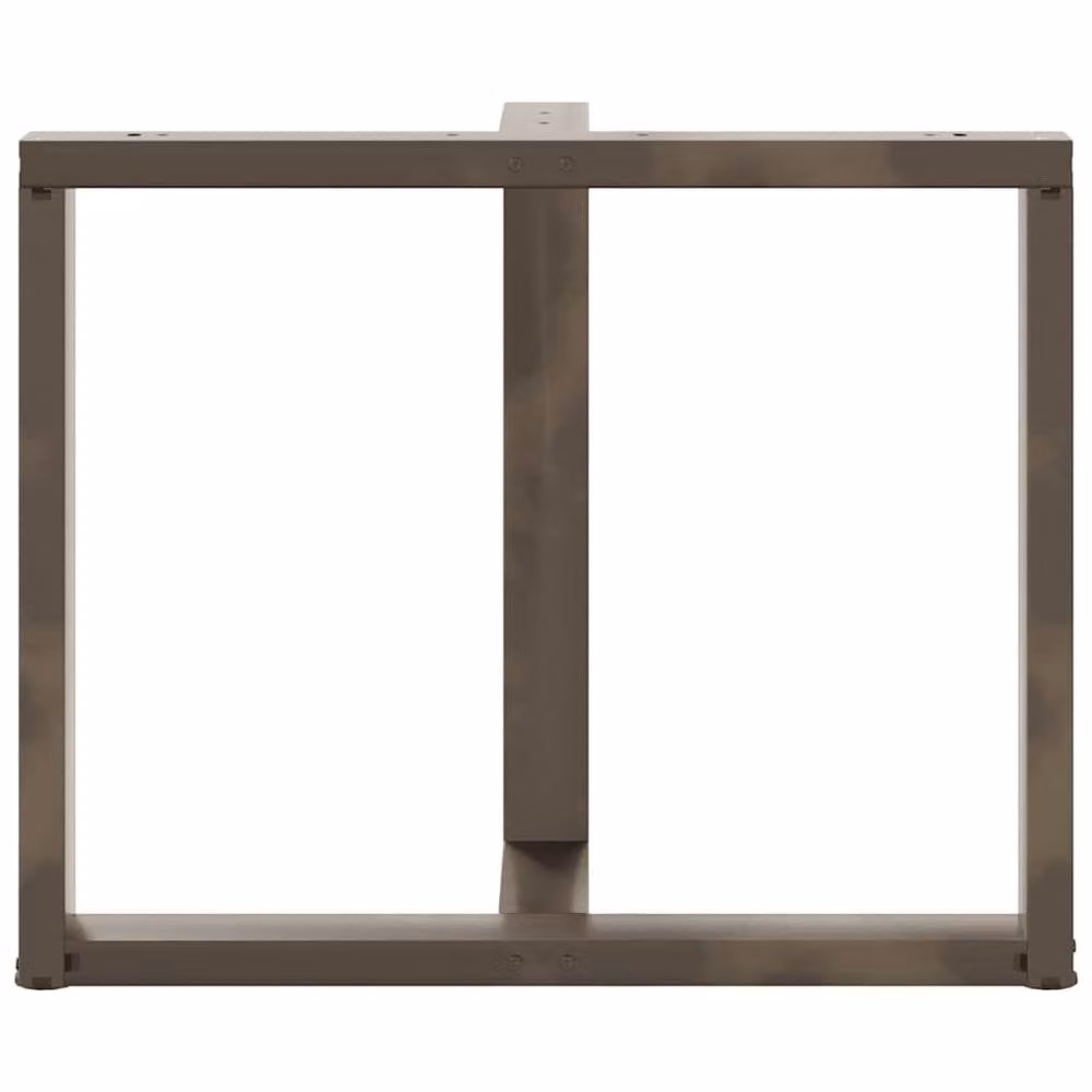 Berkfield Home T-Shaped Dining Table Legs, 2 Pieces, Dark Grey Steel, W: 90 cm, D: 35 cm, H: 72-73 cm – 3